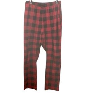 Cozy Red and Black Plaid sleep pants with Relaxed Fit